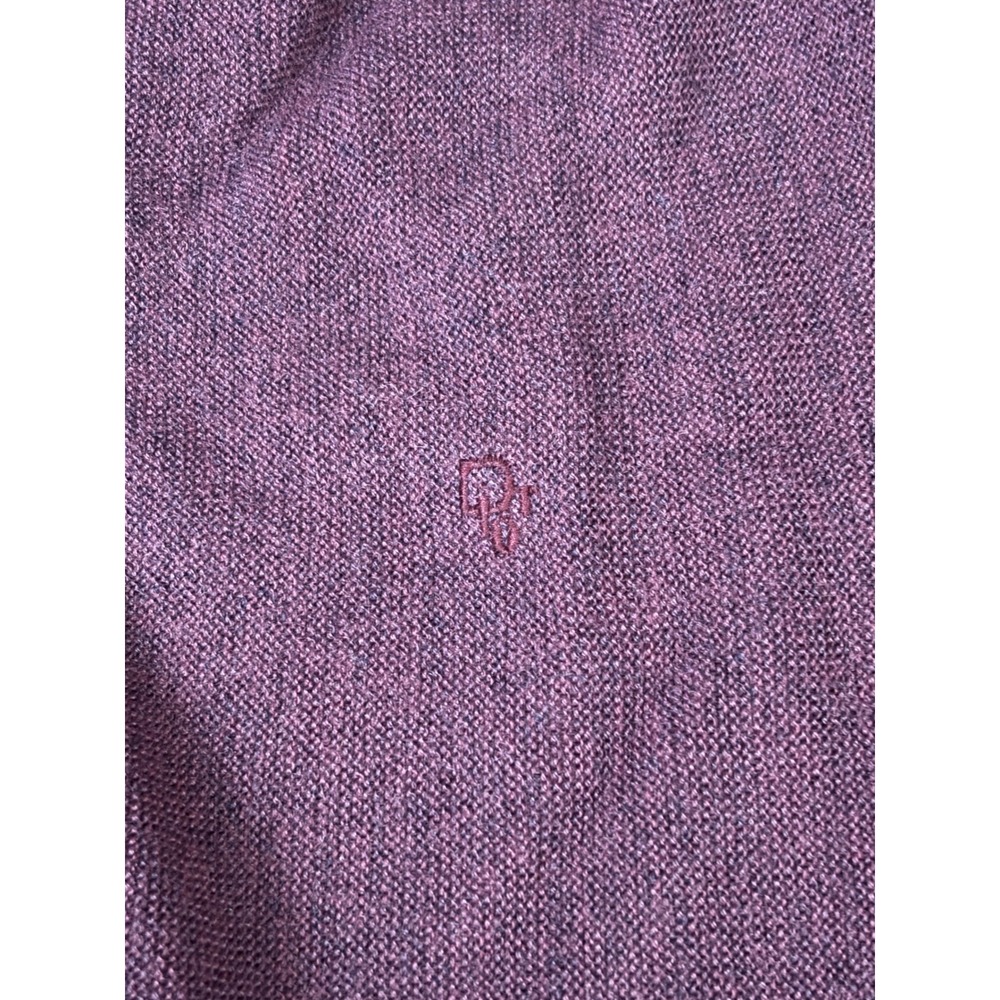 Vintage Christian Dior Cardigan Burgundy Wool Blend Size L Mens - Picture 10 of 10
